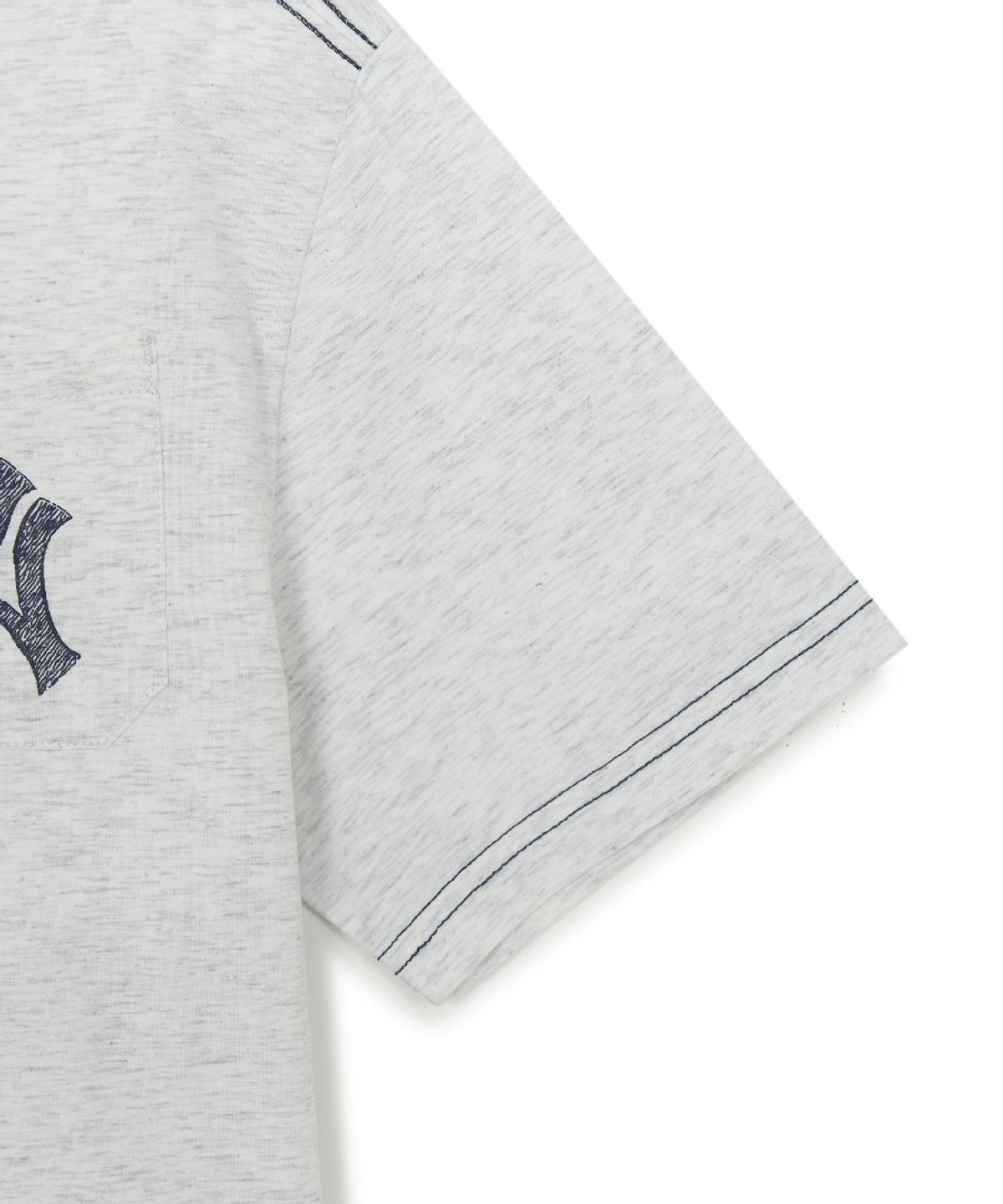 엠엘비 키즈(MLB KIDS) 스트릿 모노그램 빅럭스 티셔츠 NY (L.Melange Grey)