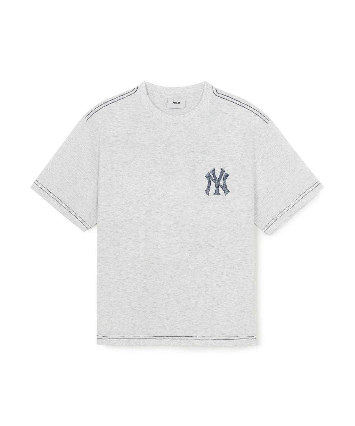 엠엘비 키즈(MLB KIDS) 스트릿 모노그램 빅럭스 티셔츠 NY (L.Melange Grey)
