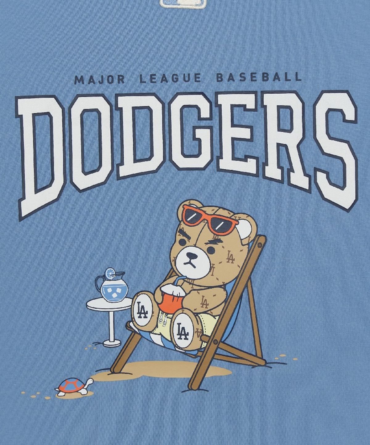 엠엘비 키즈(MLB KIDS) 스트릿 모노베어 썸머 아트웍 티셔츠 LA (Blue)