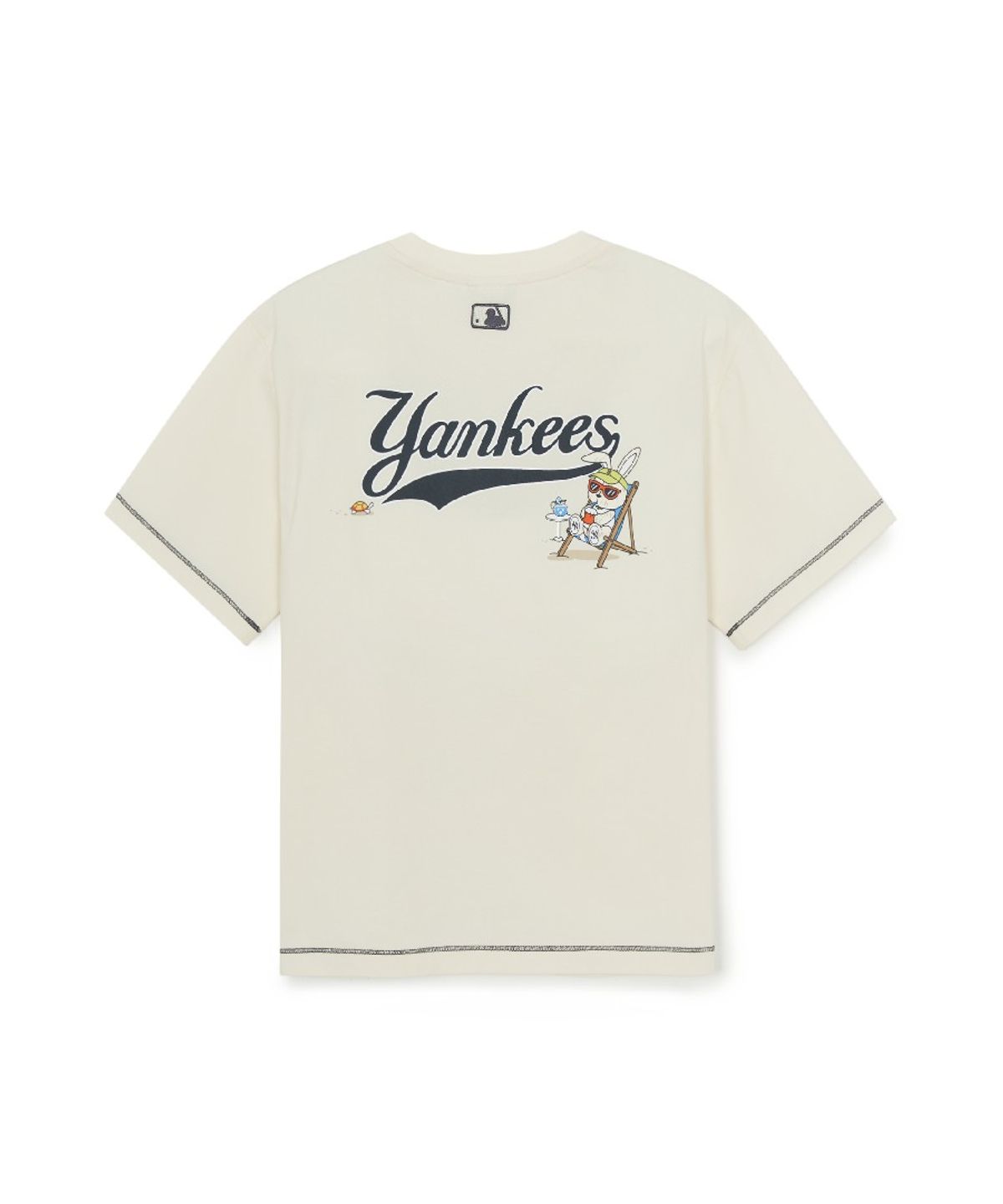 엠엘비 키즈(MLB KIDS) 스트릿  모노래빗 썸머 아트웍 티셔츠 NY (L.Beige)