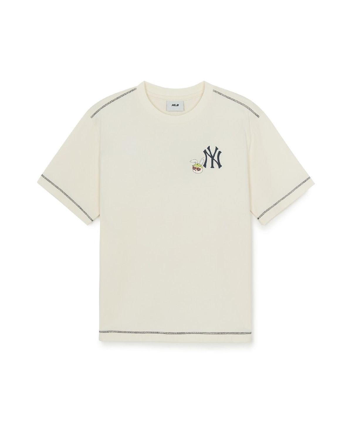 엠엘비 키즈(MLB KIDS) 스트릿  모노래빗 썸머 아트웍 티셔츠 NY (L.Beige)