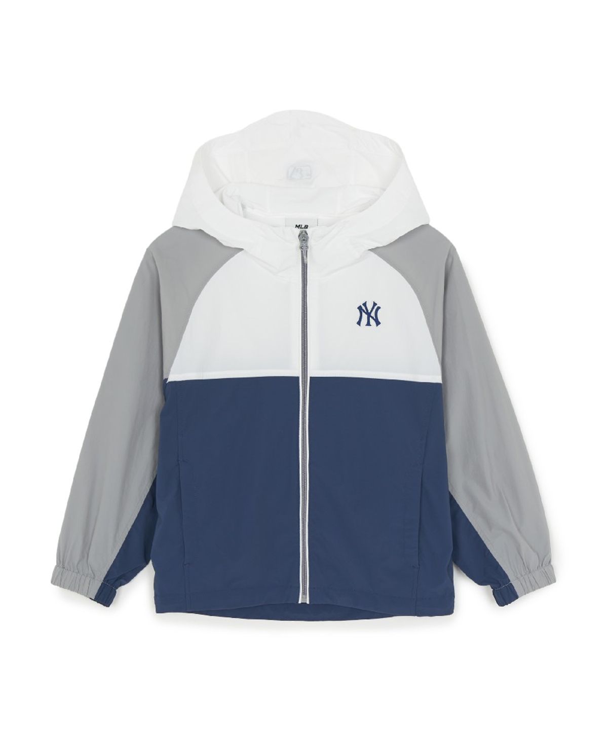 엠엘비 키즈(MLB KIDS) 아웃도어 컬러블럭 홑겹 바람막이 NY (Navy)