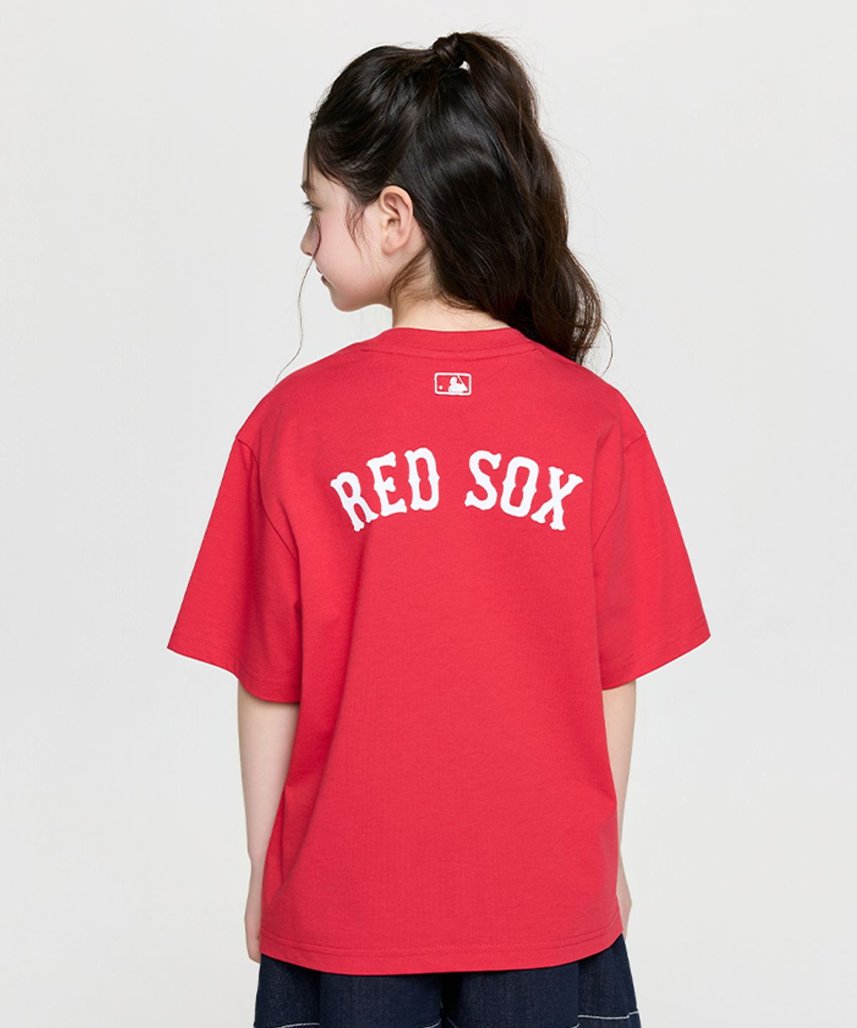 엠엘비 키즈(MLB KIDS) 스트릿 베이직 클래식쿠퍼스 로고 티셔츠 BOS (Red)