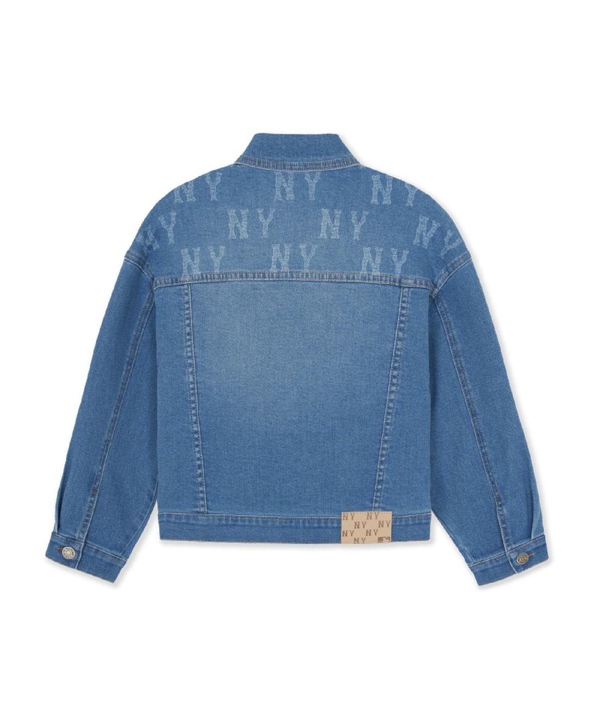 엠엘비 키즈(MLB KIDS) 모노그램 쿨필드 데님 자켓 NY (Blue)