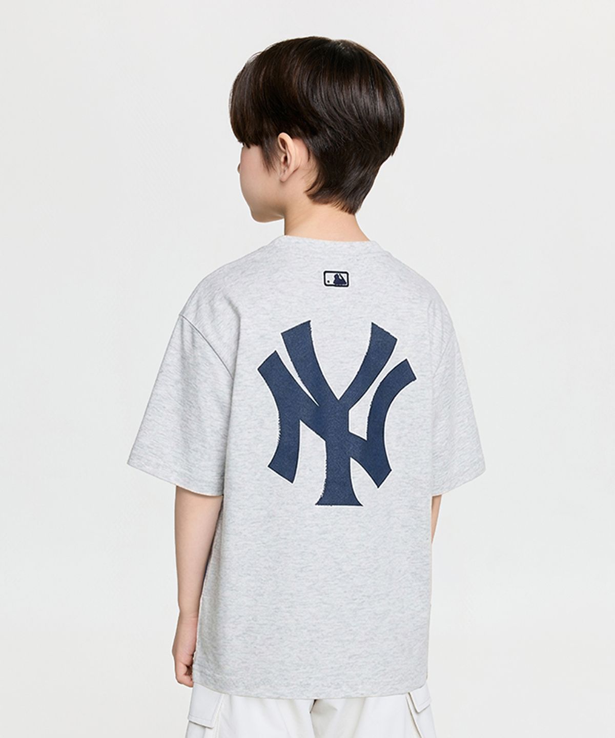 엠엘비 키즈(MLB KIDS) 스트릿 베이직 클래식쿠퍼스 로고 티셔츠 NY (L.Melange Grey)
