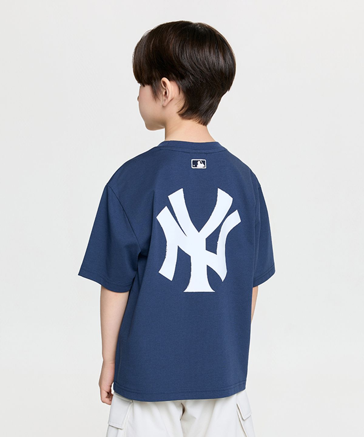 엠엘비 키즈(MLB KIDS) 스트릿 베이직 클래식쿠퍼스 로고 티셔츠 NY (Navy)