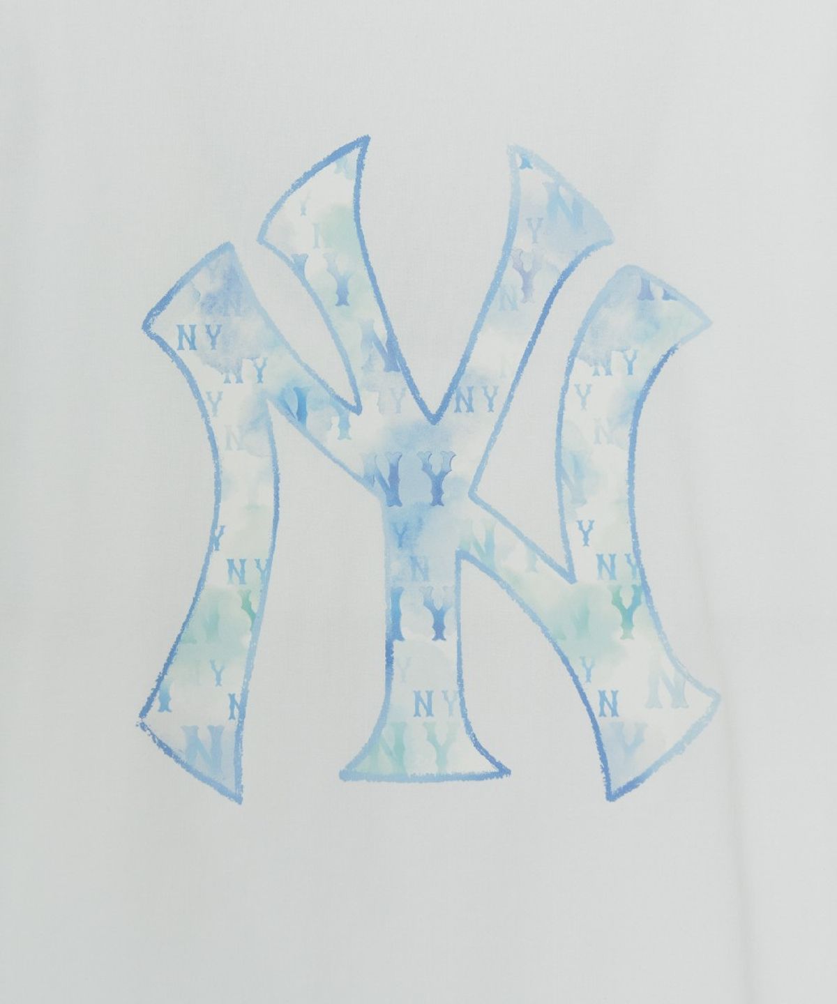 엠엘비 키즈(MLB KIDS) 스포티브 모노그램 썸머 빅럭스 티셔츠 NY (White)