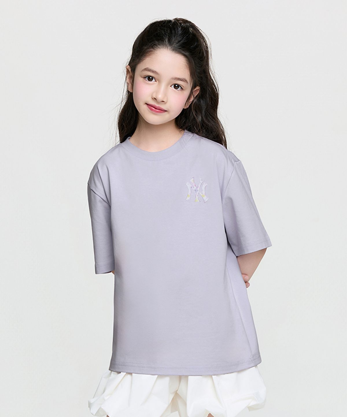 엠엘비 키즈(MLB KIDS) 스포티브 모노그램 썸머 빅럭스 티셔츠 NY (L.Violet)