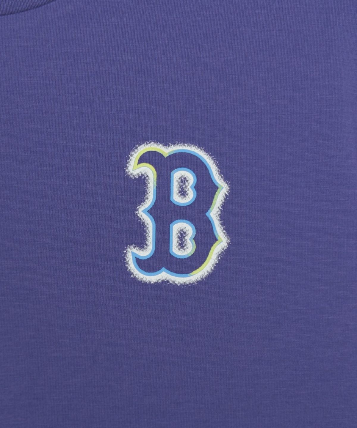 엠엘비 키즈(MLB KIDS) 스트릿 메가베어 라인 아트웍 티셔츠 BOS (D.Violet)