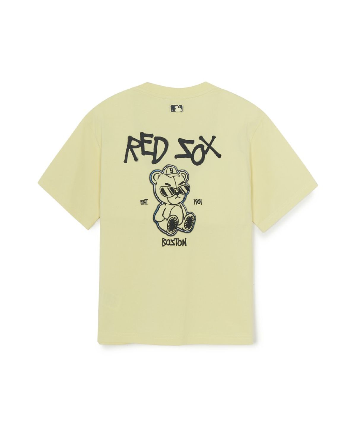 엠엘비 키즈(MLB KIDS) 스트릿 메가베어 라인 아트웍 티셔츠 BOS (L.Yellow)