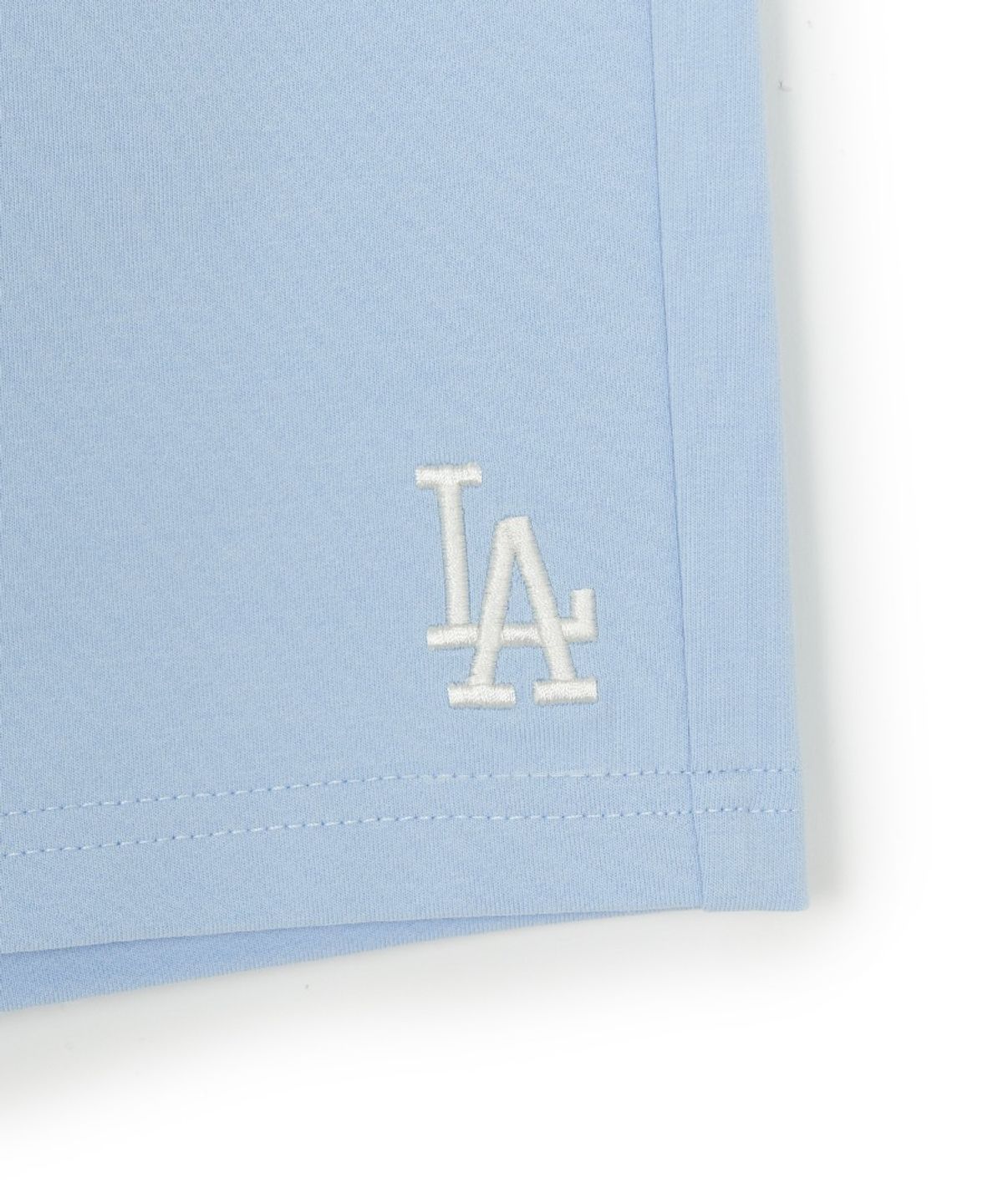 엠엘비 키즈(MLB KIDS) 베이직 스몰로고 반바지 LA (Sky blue)
