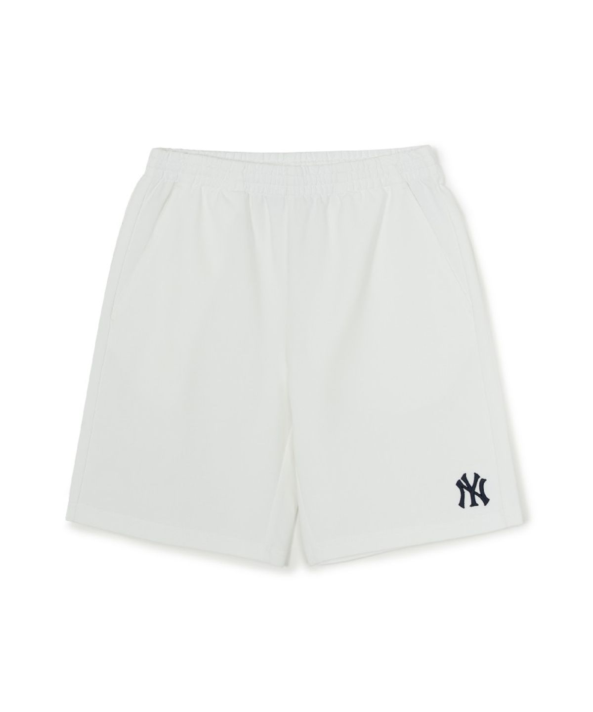 엠엘비 키즈(MLB KIDS) 베이직 스몰로고 반바지 NY (White)