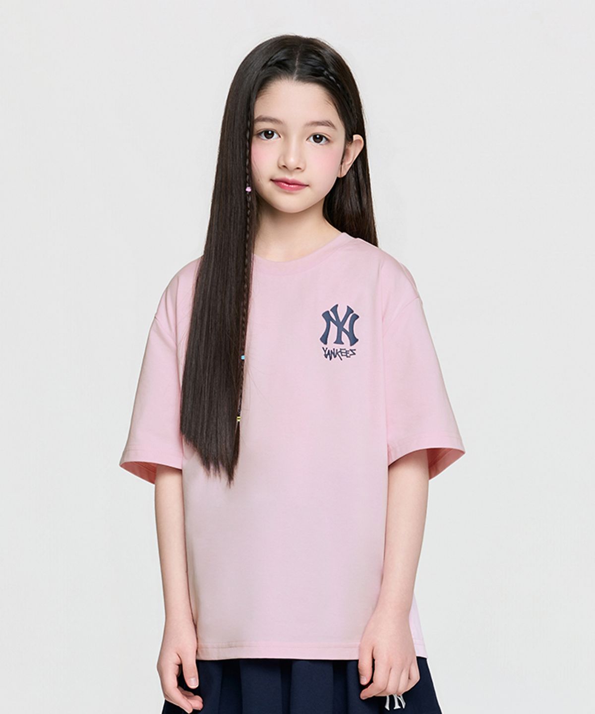 엠엘비 키즈(MLB KIDS) 스트릿 베이직 아트웍 티셔츠 NY (L.Pink)