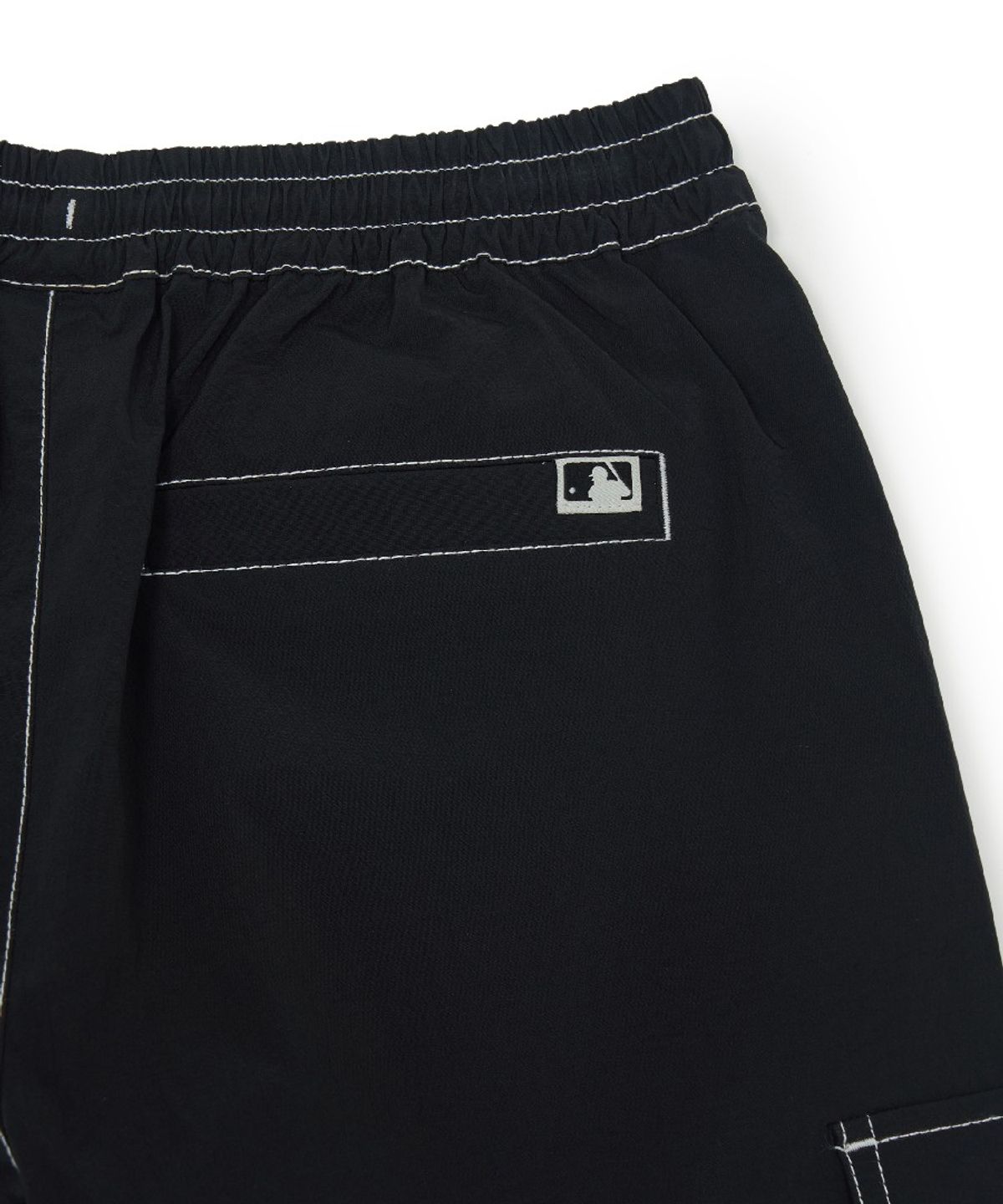 엠엘비 키즈(MLB KIDS) 스포티브 스몰로고 나일론 5부 팬츠 NY (Black)