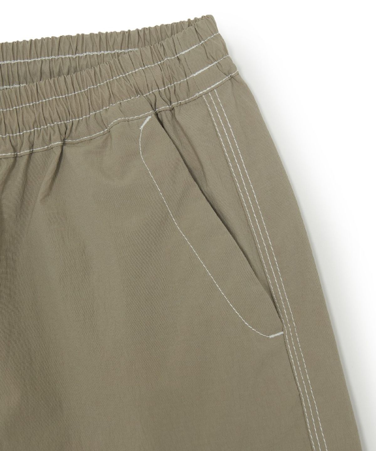 엠엘비 키즈(MLB KIDS) 스포티브 스몰로고 나일론 5부 팬츠 NY (Beige)