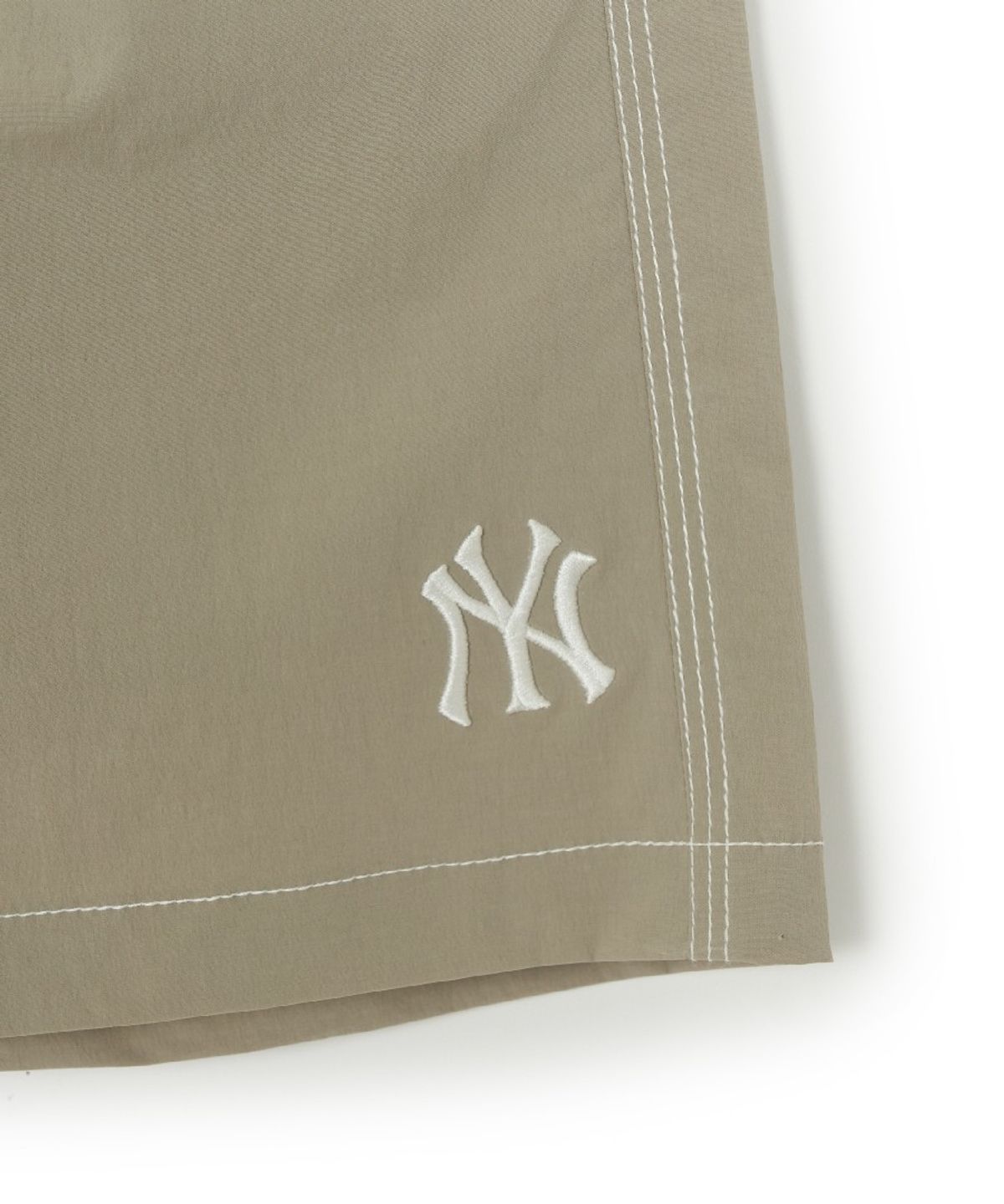 엠엘비 키즈(MLB KIDS) 스포티브 스몰로고 나일론 5부 팬츠 NY (Beige)