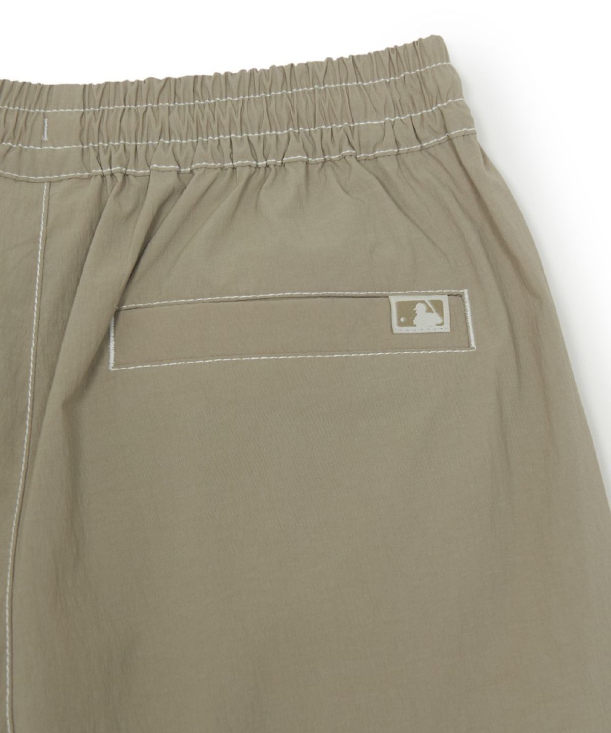 엠엘비 키즈(MLB KIDS) 스포티브 스몰로고 나일론 5부 팬츠 NY (Beige)