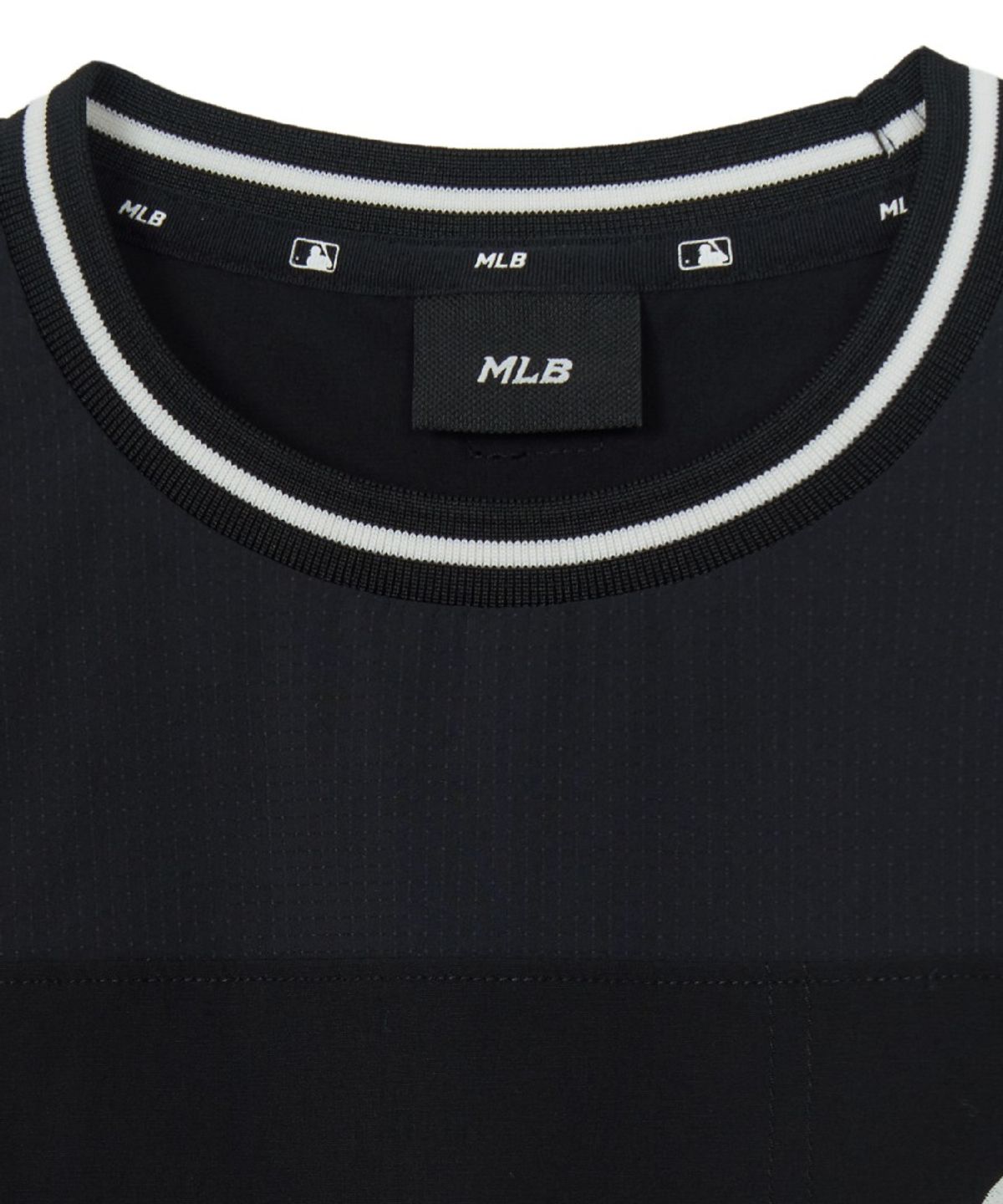 엠엘비 키즈(MLB KIDS) 스트릿 베이직 우븐 V넥 티셔츠 NY (Black)