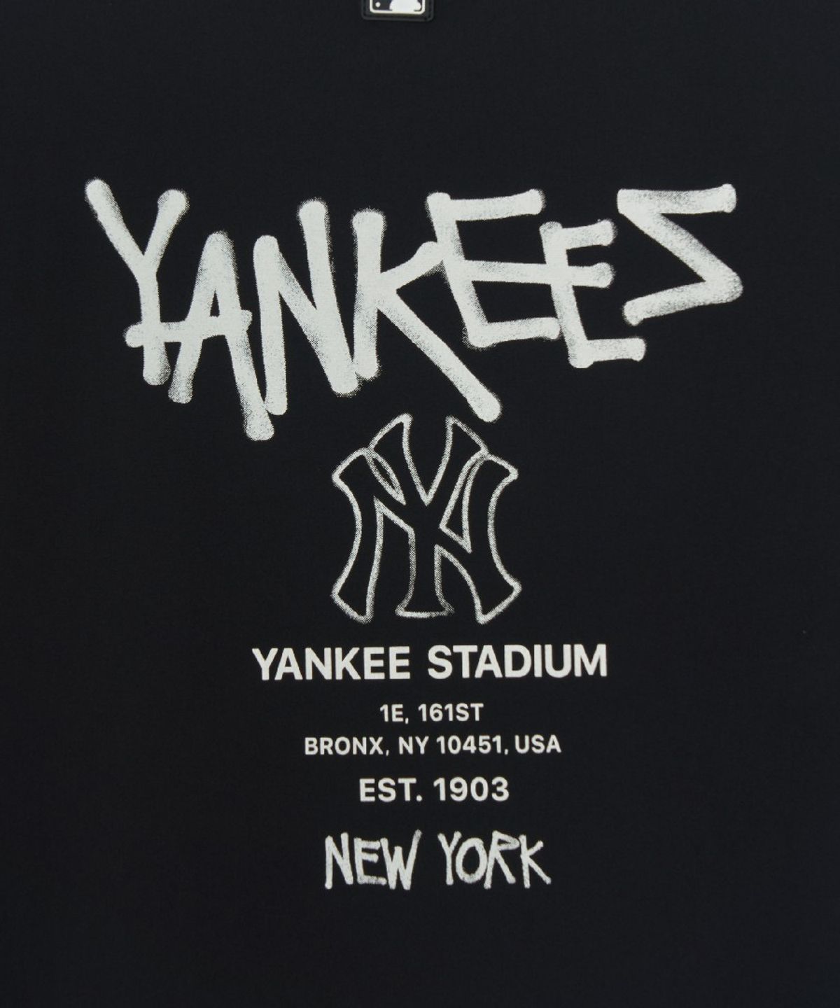 엠엘비 키즈(MLB KIDS) 스트릿 베이직 우븐 V넥 티셔츠 NY (Black)