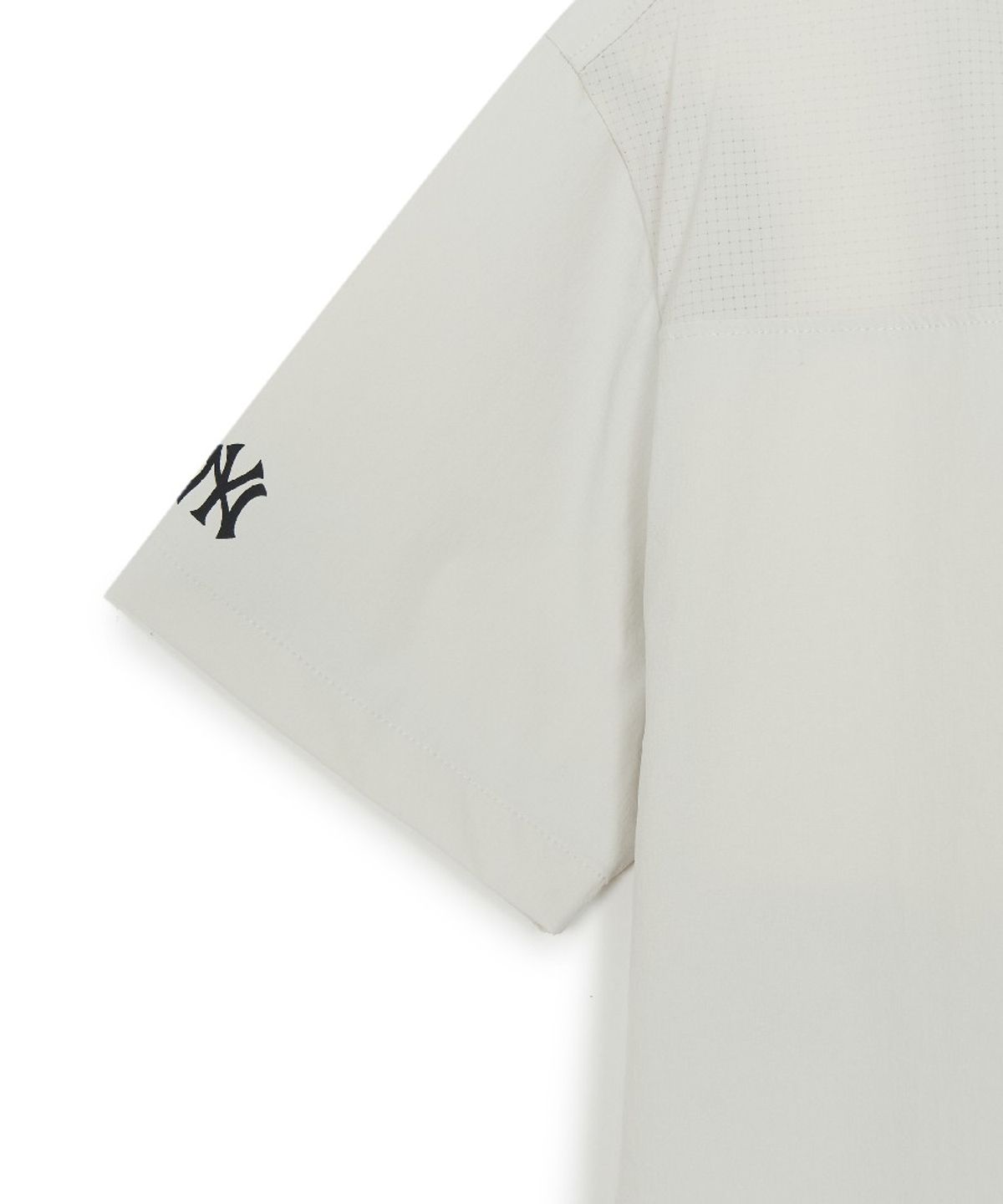 엠엘비 키즈(MLB KIDS) 스트릿 베이직 우븐 V넥 티셔츠 NY (Mg.Cream)