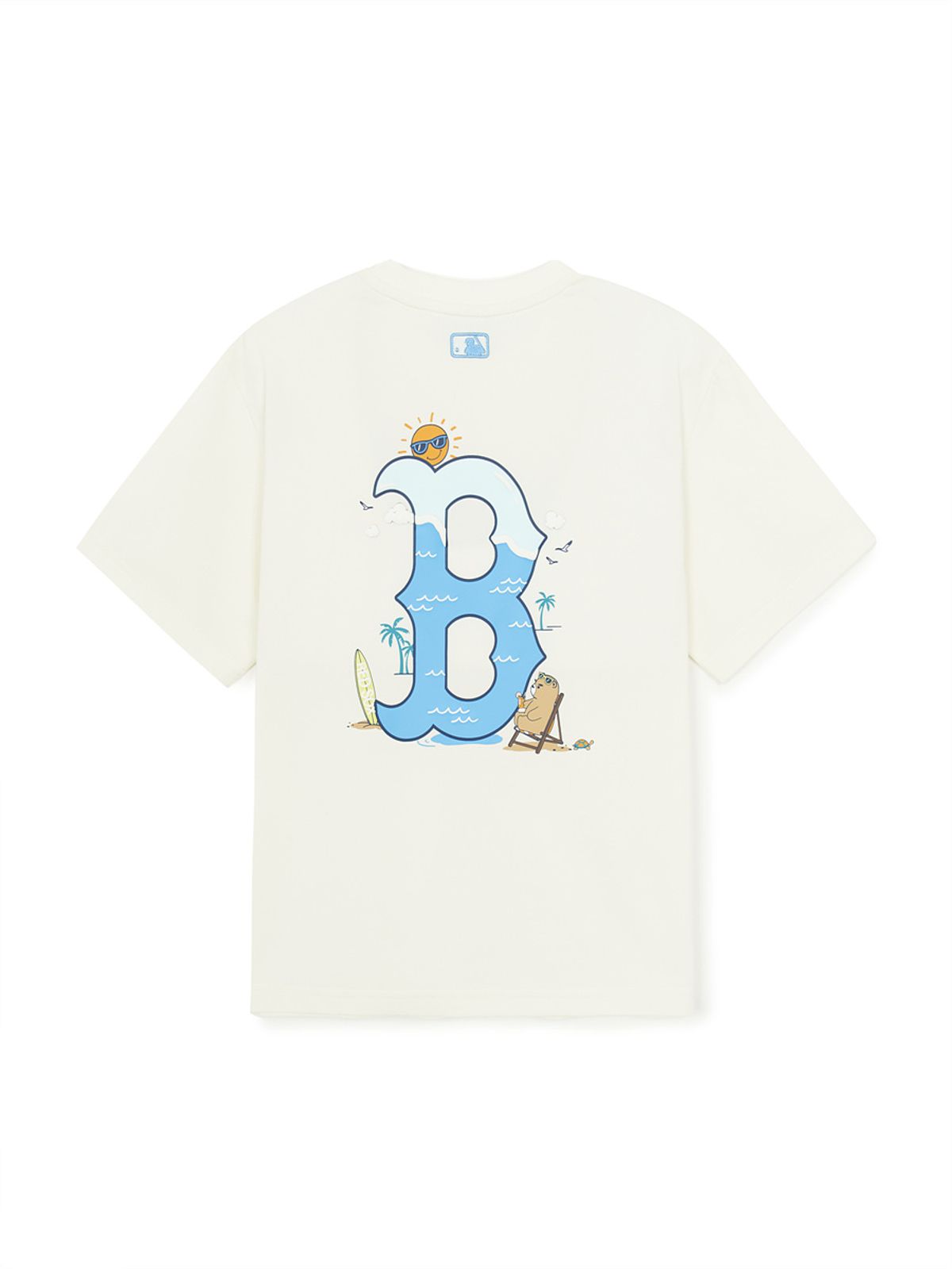엠엘비 키즈(MLB KIDS) 스포티브 라이크 베이스볼 빅럭스 티셔츠 BOS (Cream)
