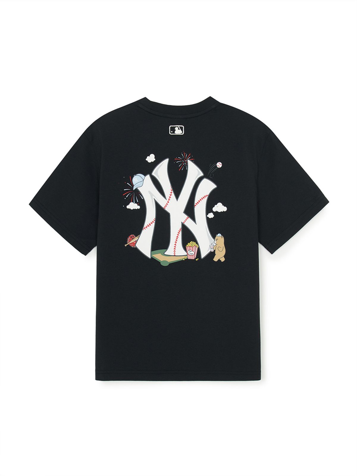 엠엘비 키즈(MLB KIDS) 스포티브 라이크 베이스볼 빅럭스 티셔츠 NY (Black)