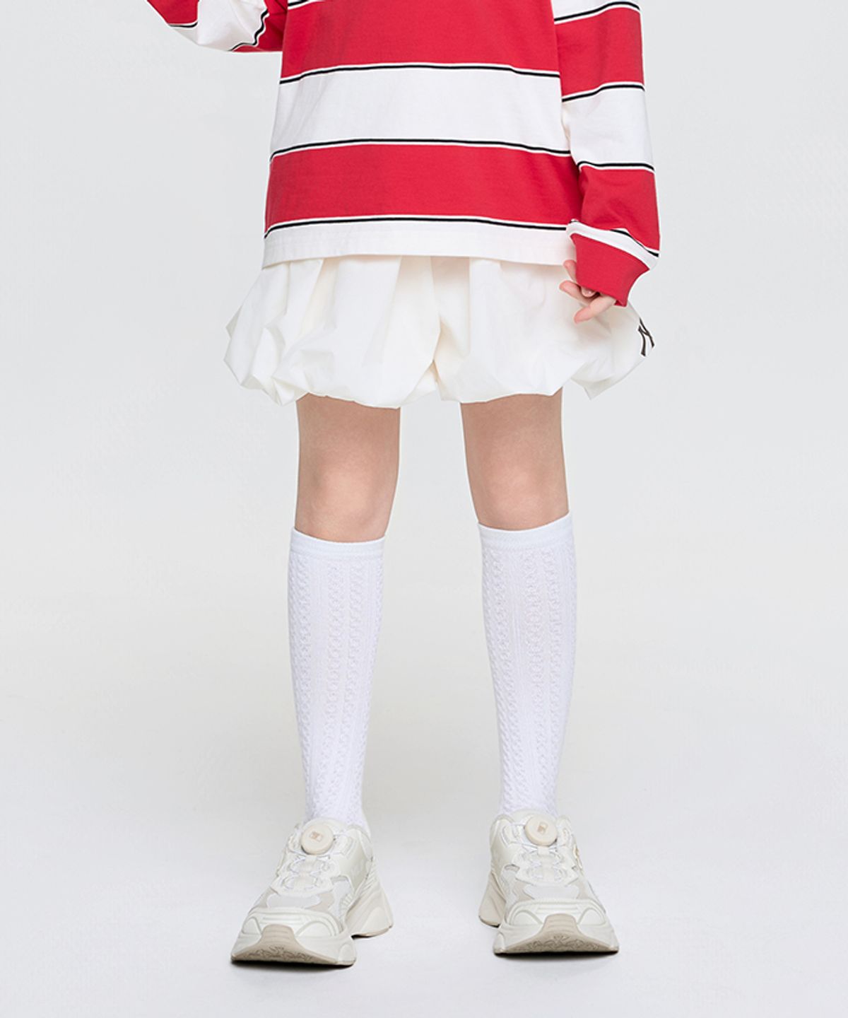 엠엘비 키즈(MLB KIDS) 애슬레저 벌룬 스커트 팬츠 NY (Ivory)