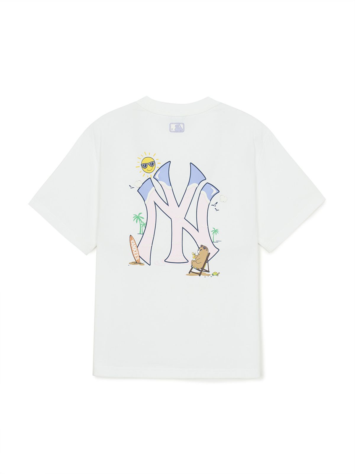 엠엘비 키즈(MLB KIDS) 스포티브 라이크 베이스볼 빅럭스 티셔츠 NY (White)