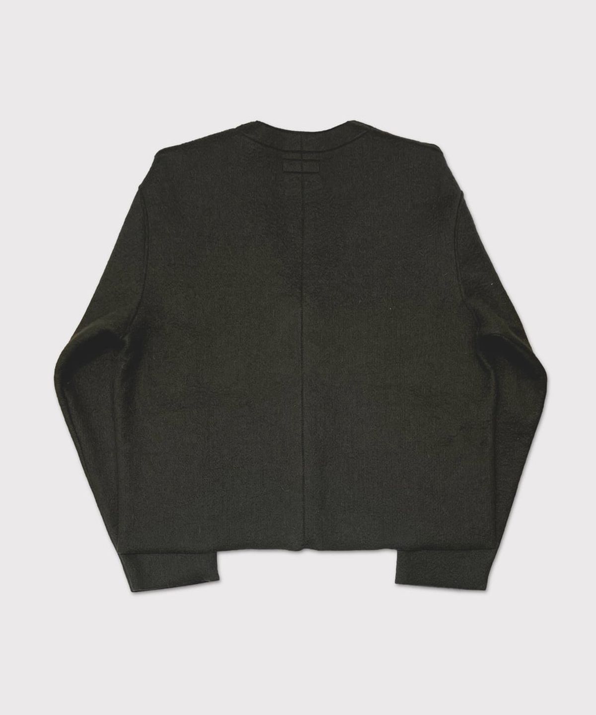 마이너스(MINUS) Cut Off 1B Cardigan(NEEDLE SHAGGY MOHAIR) - OLIVE