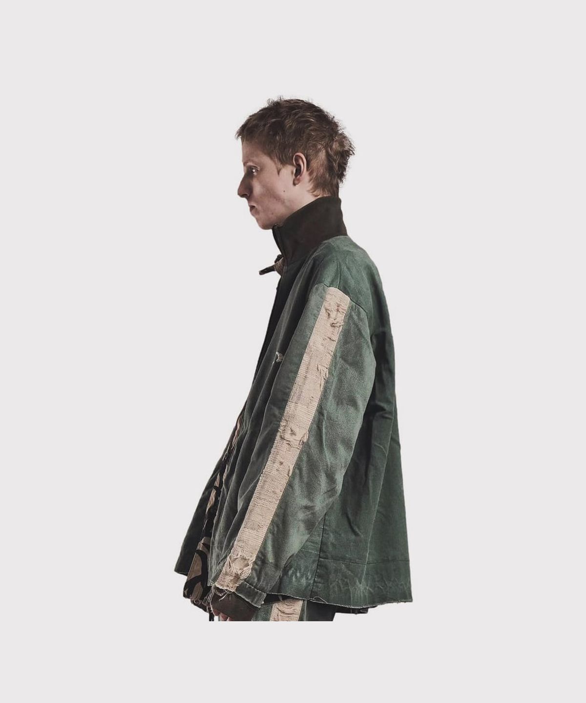 마이너스(MINUS) Truck Jacket (VINTAGE US ARMY LAUNDRY BAG) - OLIVE