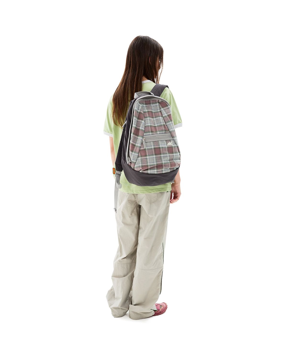 썬러브투어(SUNLOVETOUR) Buddy Daypack Pink Plaid