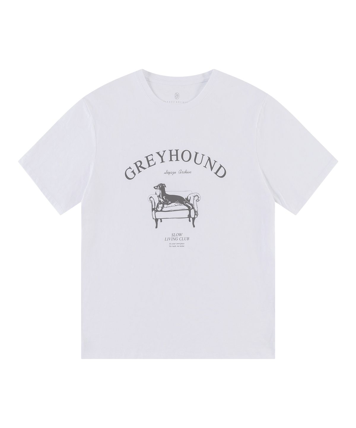 시야쥬(SIYAZU) SITP5264 그레이하운드 반팔 티셔츠_White