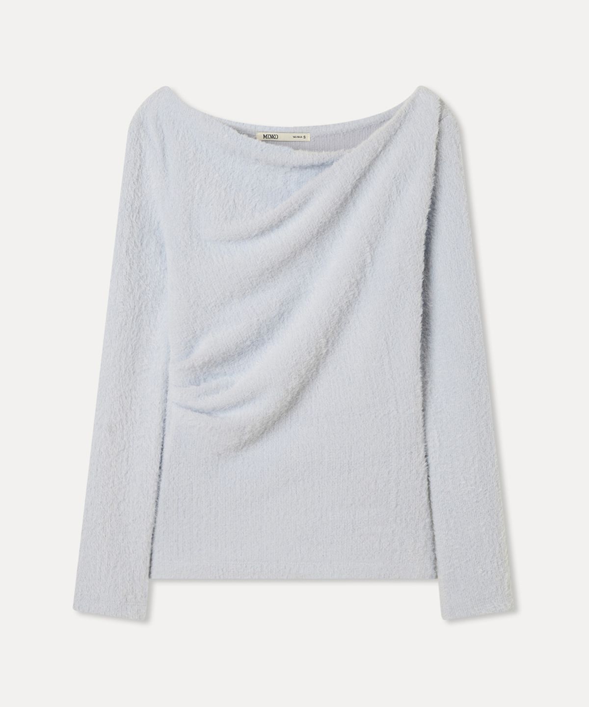 미쏘(MIXXO) 헤어리 드레이프 티셔츠 RE LWG117A_MIWLWG32QA