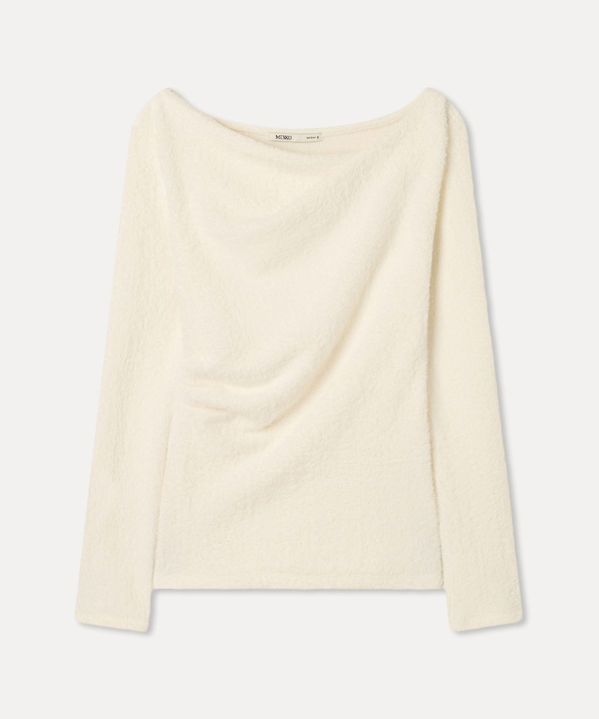 미쏘(MIXXO) 헤어리 드레이프 티셔츠 RE LWG117A_MIWLWG32QA