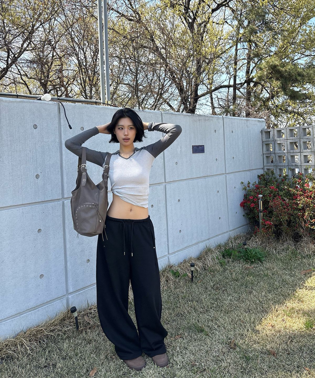 미쏘(MIXXO) 커브드 밴딩 팬츠_MIWTMG80QC/MIWTMG92QA
