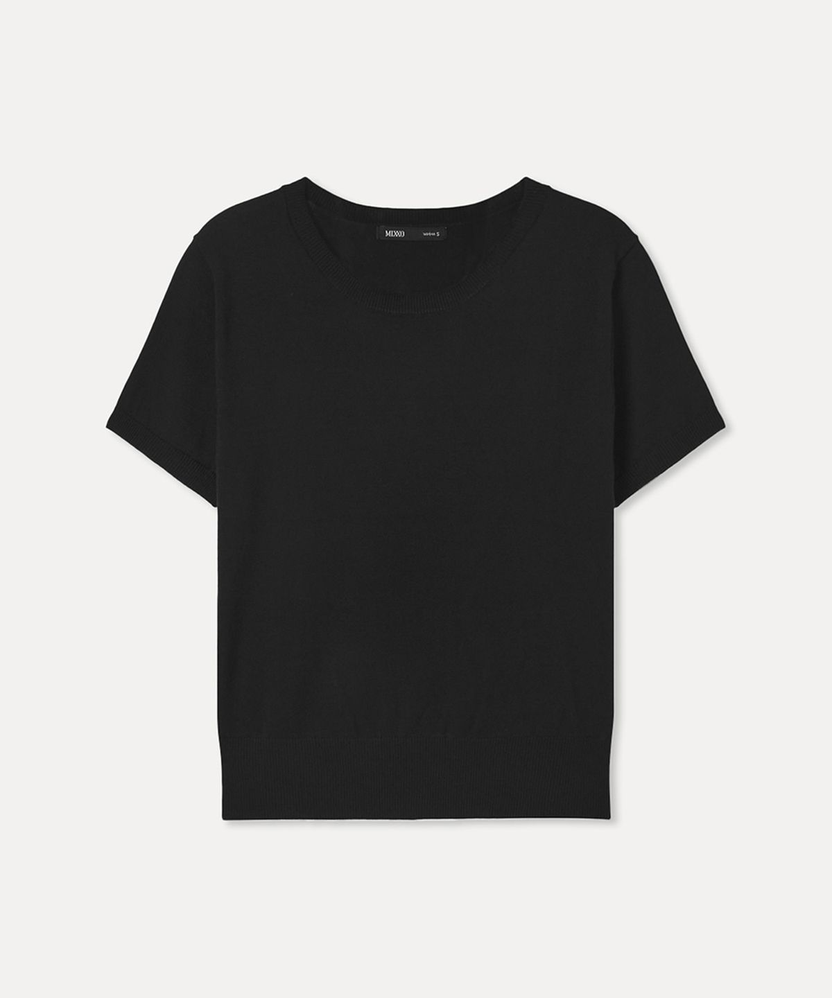 미쏘(MIXXO) [에센셜] 라운드넥 반팔 풀오버_MIWKAG410T
