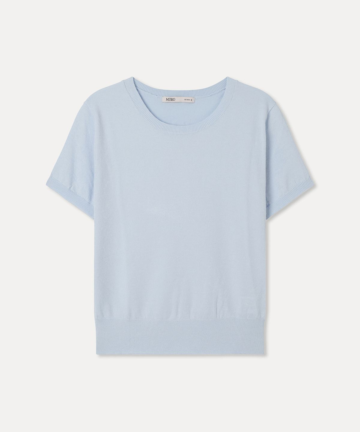미쏘(MIXXO) [에센셜] 라운드넥 반팔 풀오버_MIWKAG410T
