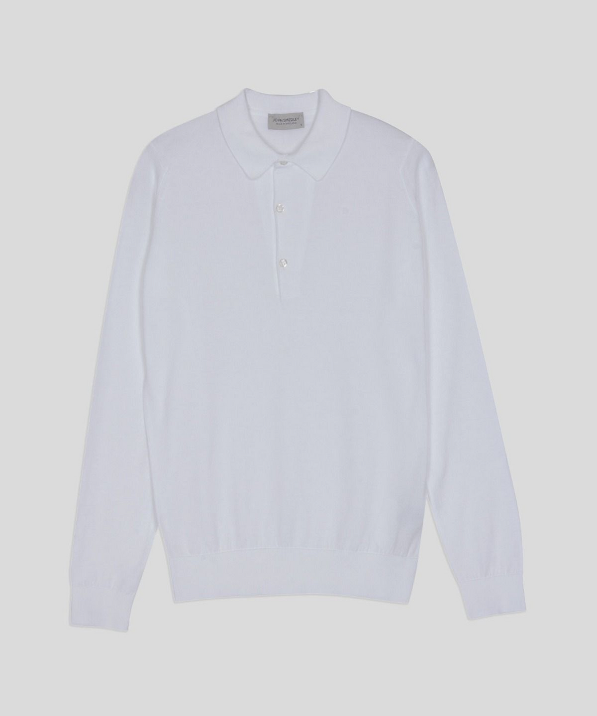 존 스메들리(JOHN SMEDLEY) BRADWELL Sea Island Cotton Long Sleeves Polo Shirt Core 10 Colors