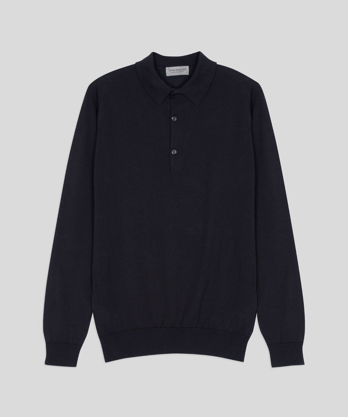 존 스메들리(JOHN SMEDLEY) BRADWELL Sea Island Cotton Long Sleeves Polo Shirt Core 10 Colors