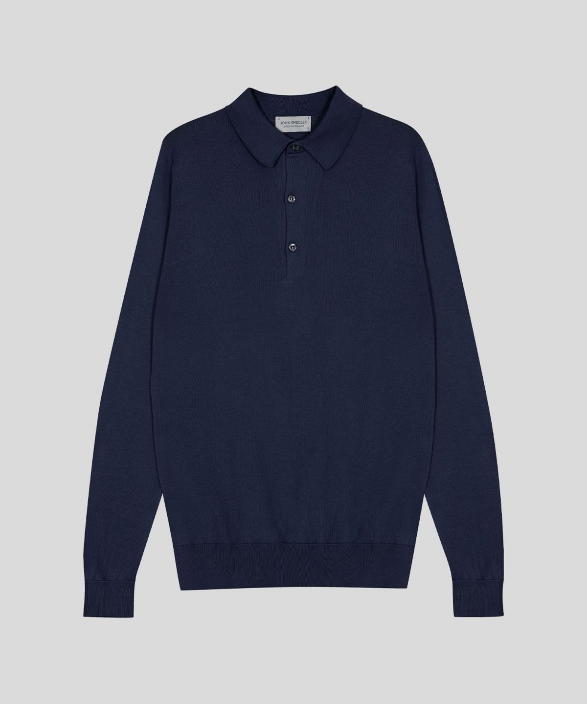 존 스메들리(JOHN SMEDLEY) BRADWELL Sea Island Cotton Long Sleeves Polo Shirt Core 10 Colors