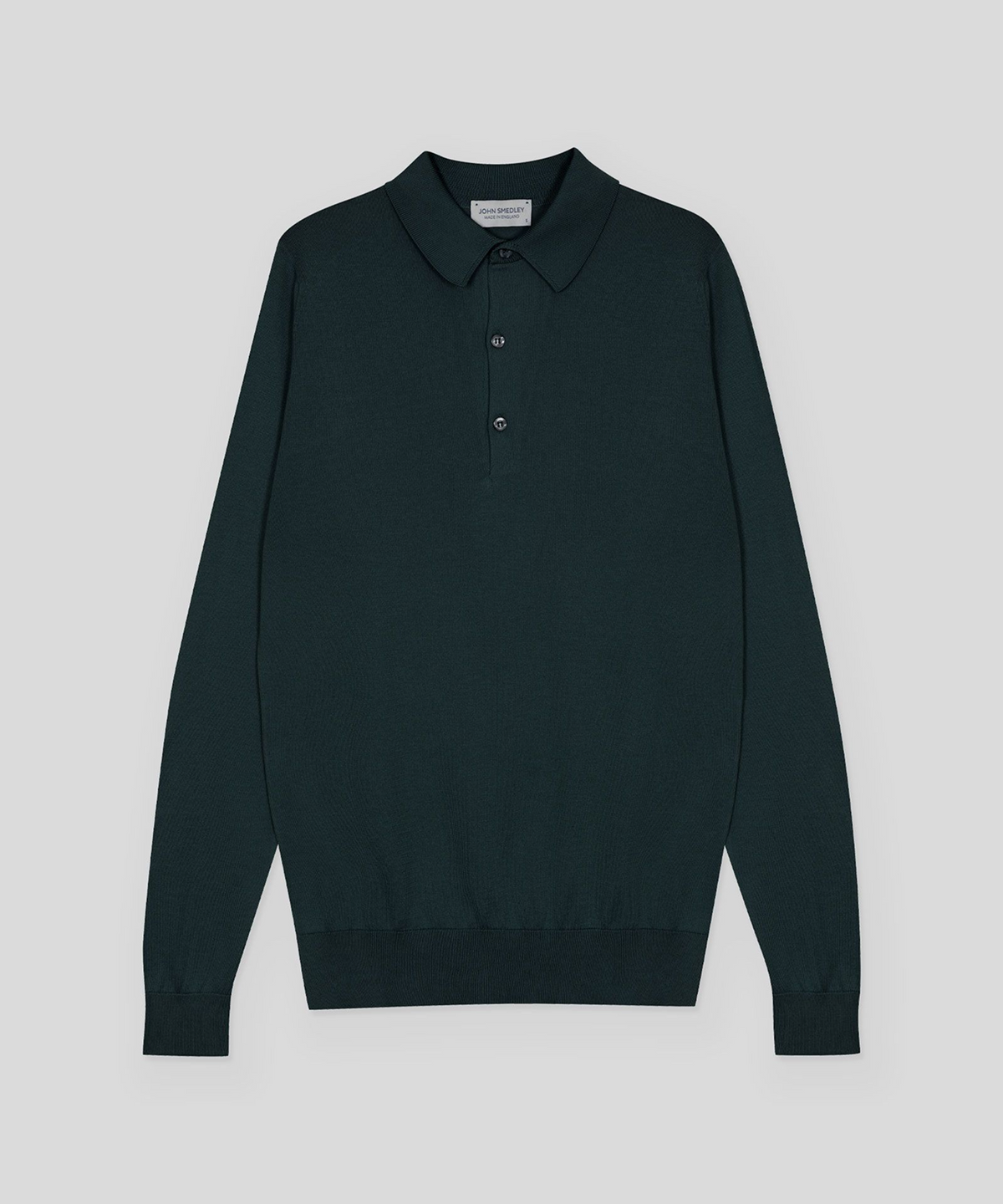 존 스메들리(JOHN SMEDLEY) BRADWELL Sea Island Cotton Long Sleeves Polo Shirt Core 10 Colors
