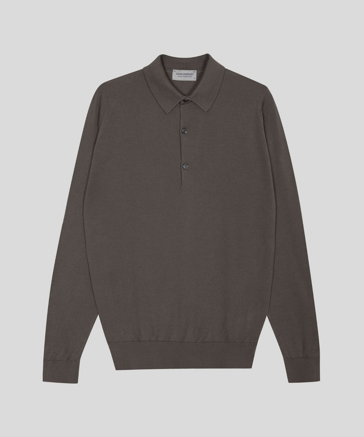 존 스메들리(JOHN SMEDLEY) BRADWELL Sea Island Cotton Long Sleeves Polo Shirt Core 10 Colors