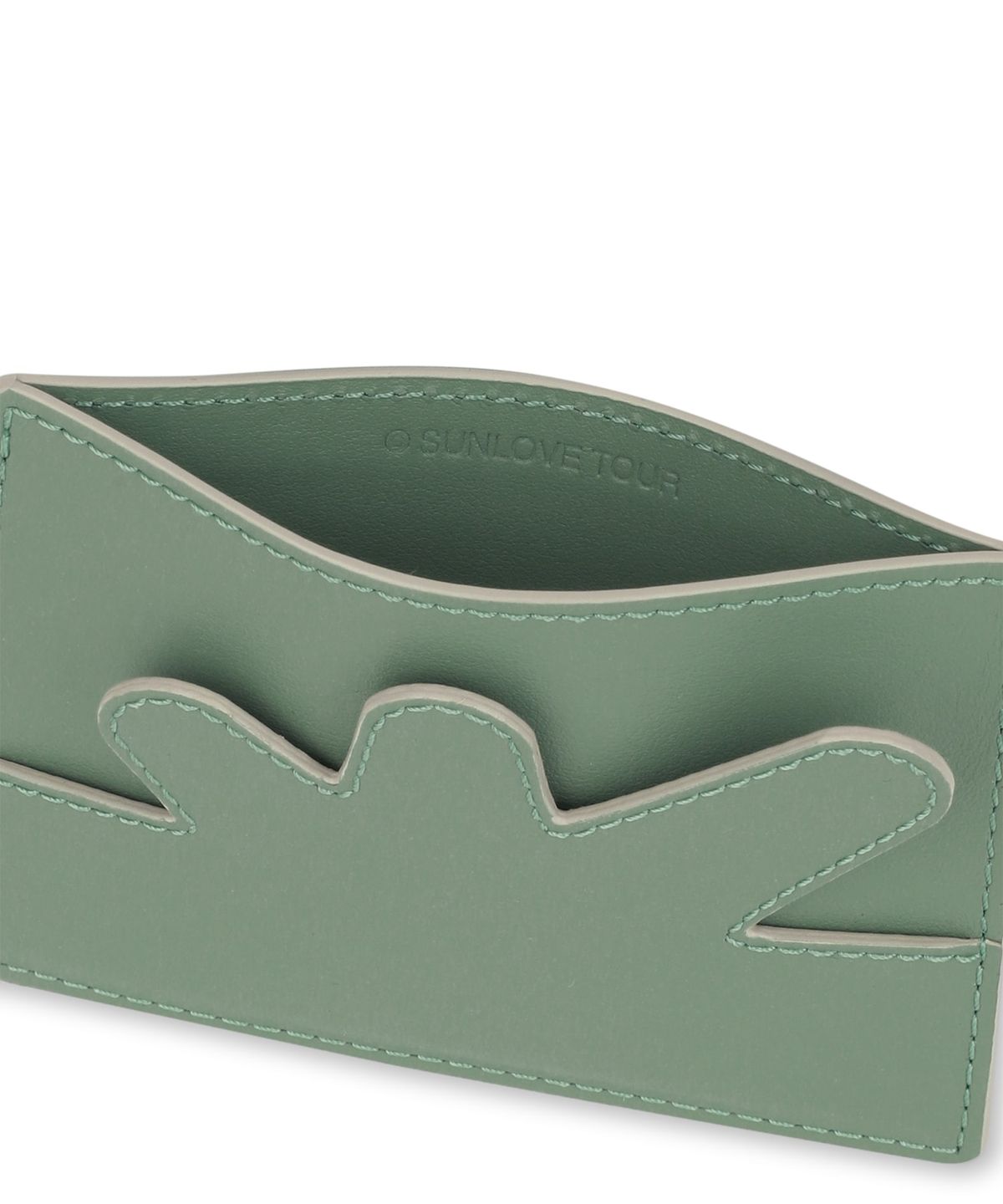 썬러브투어(SUNLOVETOUR) Daybreak Leather Card Wallet Green