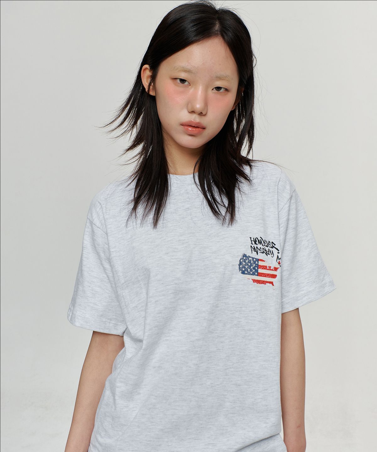 페이퍼보이(PAPERBOY) USA 빈티지 반팔티셔츠-화이트