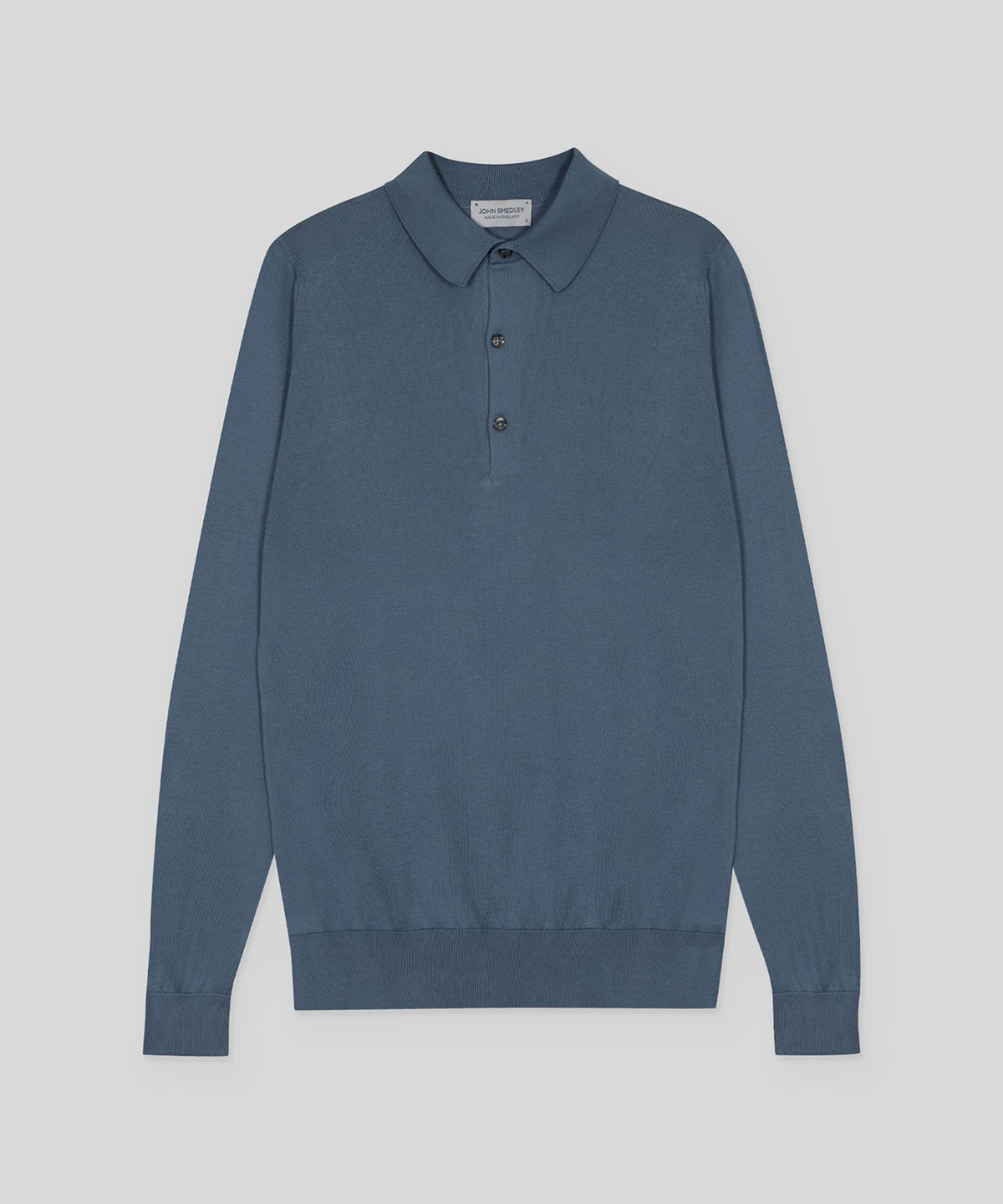 존 스메들리(JOHN SMEDLEY) BRADWELL Sea Island Cotton Long Sleeves Polo Shirt Seasonal 11 Colors