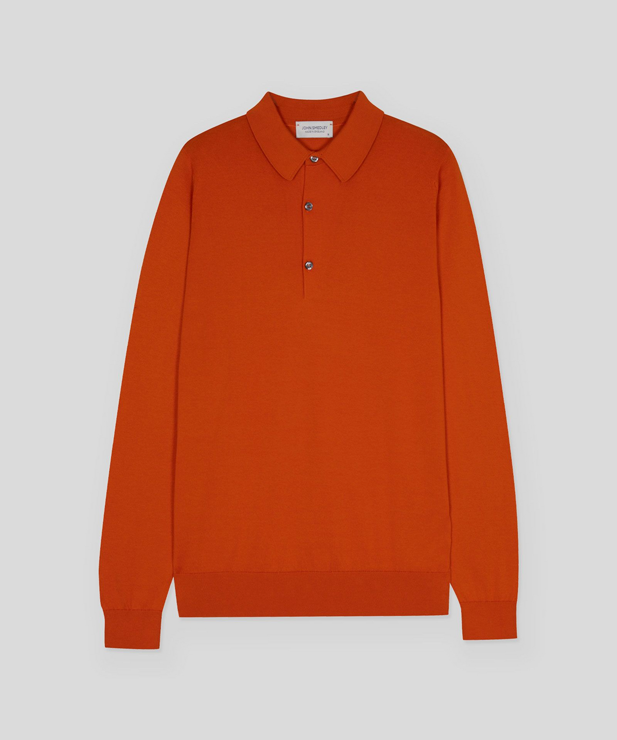 존 스메들리(JOHN SMEDLEY) BRADWELL Sea Island Cotton Long Sleeves Polo Shirt Seasonal 11 Colors