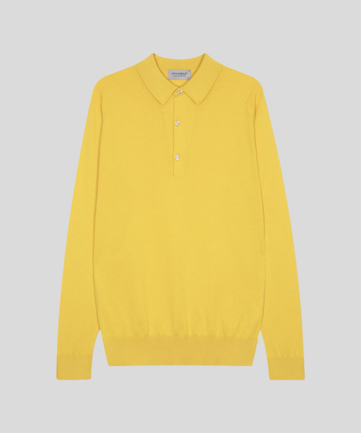 존 스메들리(JOHN SMEDLEY) BRADWELL Sea Island Cotton Long Sleeves Polo Shirt Seasonal 11 Colors
