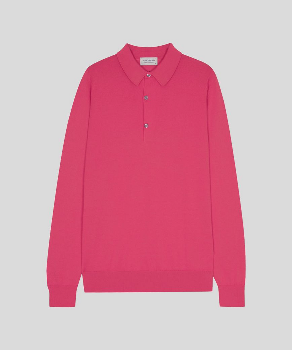 존 스메들리(JOHN SMEDLEY) BRADWELL Sea Island Cotton Long Sleeves Polo Shirt Seasonal 11 Colors