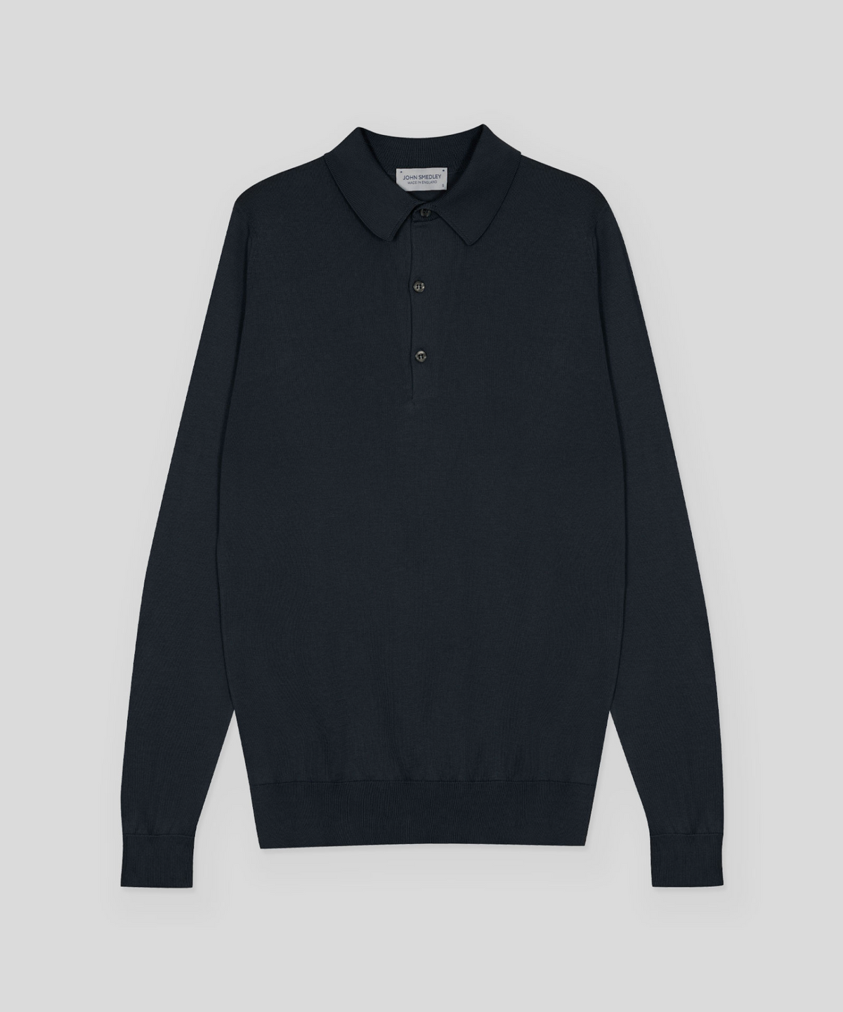 존 스메들리(JOHN SMEDLEY) BRADWELL Sea Island Cotton Long Sleeves Polo Shirt Seasonal 11 Colors