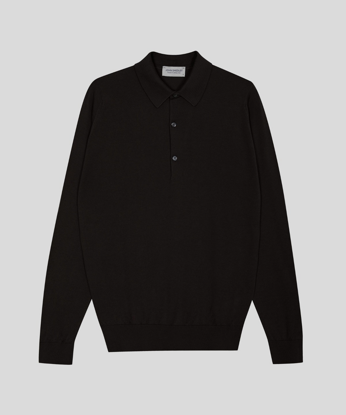 존 스메들리(JOHN SMEDLEY) BRADWELL Sea Island Cotton Long Sleeves Polo Shirt Seasonal 11 Colors